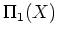 $ \Pi_1(X)$