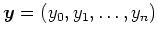 $ \boldsymbol{y}=(y_0,y_1,\dots,y_n)$