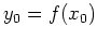 $ y_0=f(x_0)$