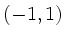 $ (-1,1)$