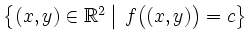 $ \left\{{(x,y)\in\mathbb{R}^2}\left\vert\strut
\vphantom{(x,y)\in\mathbb{R}^2}\vphantom{f\big((x,y)\big)=c}\right.\, {f\big((x,y)\big)=c}\right\}
$