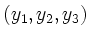 $ (y_1, y_2, y_3)$