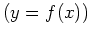$ (y=f(x))$