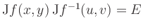 $ {\rm {J}}f(x,y)\,{\rm {J}}f^{-1}(u,v)=E$