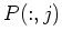 $ P(:,j)$