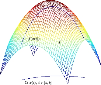 Mathematik-Online-Lexikon: Ableitung entlang einer Kurve