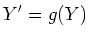 $\displaystyle Y' = g (Y) $