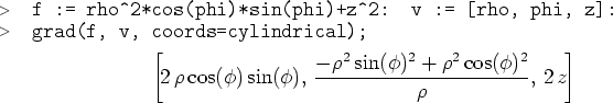 \begin{maplegroup}
\begin{mapleinput}
\mapleinline{active}{1d}{f := rho^2*cos(...
... \,2\,z \! \right]
\end{displaymath}
}
\end{maplelatex}\par
\end{maplegroup}