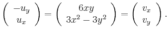 $\displaystyle \left(\begin{array}{c}
-u_y \\
u_x
\end{array}\right)=
\le...
...end{array}\right)=
\left(\begin{array}{c}
v_x \\
v_y
\end{array}\right).$