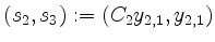 $ (s_2, s_3) := (C_2 y_{2,1}, y_{2,1})$