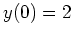 $ y(0)=2$