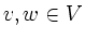 $ v,w\in V$