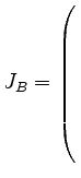 $ J_B= \left(\rule{0pt}{9ex}\right.$