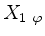 $ X_{1\ \varphi}$
