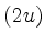 $ (2u)$