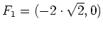 $ F_1 = (-2\cdot \sqrt{2},0)$