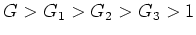 $ G>G_1>G_2>G_3>1$