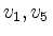 $ v_1, v_5$