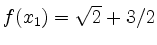 $ f(x_1) = \sqrt{2}+3/2$