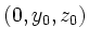 $ (0,y_0,z_0)$