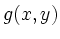$\displaystyle g(x,y)$