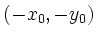 $ (-x_0,-y_0)$