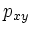 $\displaystyle p_{xy}$