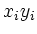 $ x_{i}y_{i}$