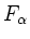 $\displaystyle F_\alpha$
