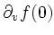 $ \partial_v f(0)$