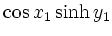 $\displaystyle \cos x_1\sinh y_1$