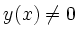 $ y(x)\neq 0$