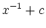 $\displaystyle x^{-1} + c$