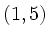 $ (1,5)$