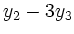 $\displaystyle y_2-3y_3$