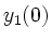 $\displaystyle y_1(0)$
